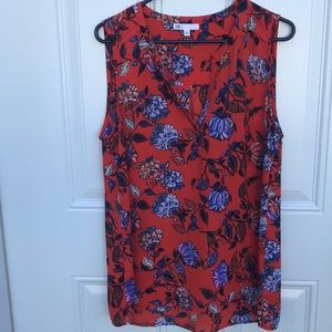 DR2 Tops - DR2, sleeveless blouse with pretty flower print DR2 Tops - DR2, sleeveless blouse with pretty flower print